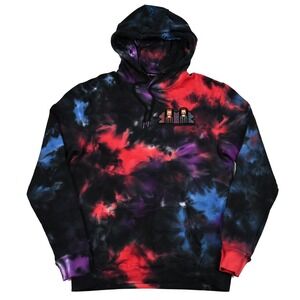 Linus Tech Tips LTT Tie Dye Hoodie Men's Medium Embroidered Founders Patch